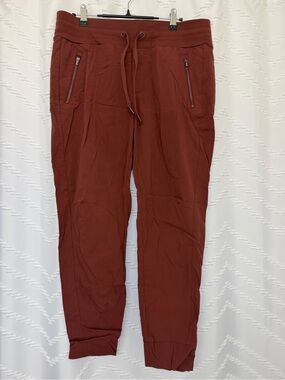 Athleta Rust Jogger Sweatpants with Zip Pockets